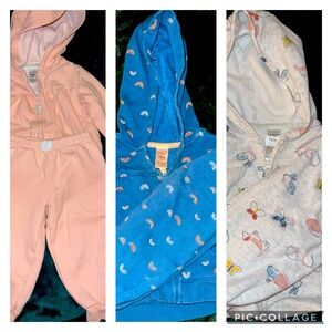Carter's Baby/Toddler 2-Piece Hoodie & Jogger Sets (x3) - 18M